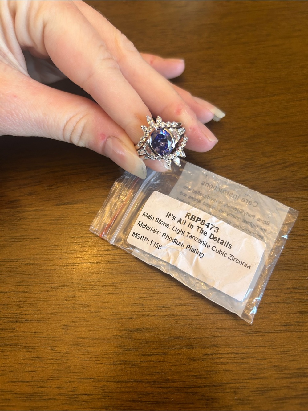 Bomb Party December 2024 Ring RBP8473 It’s All In The Details Size 8